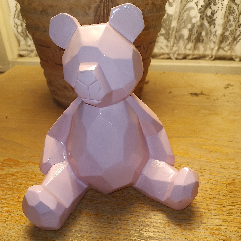 Geometric woden teddy bear / kids room decor